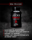 Jocko Fuel Fat Burner Supplement 68g on a kitchen counter
