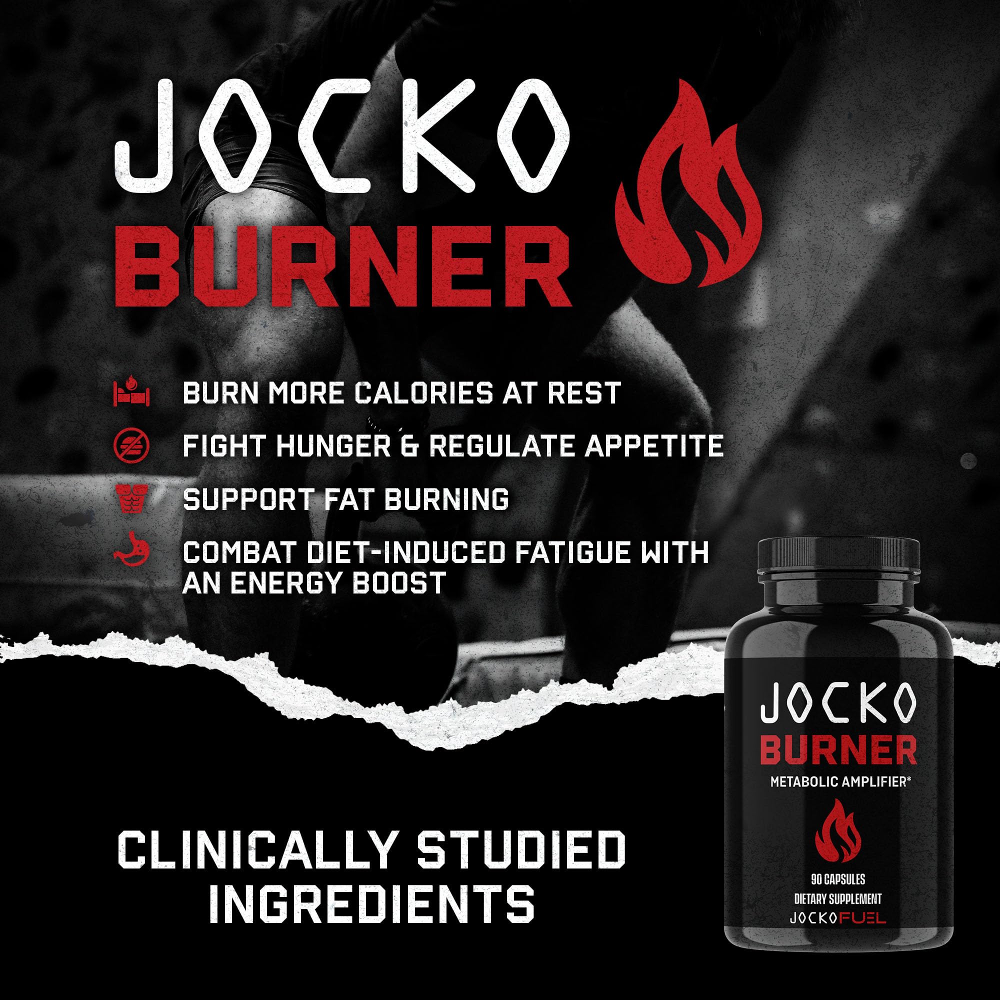 Jocko Fuel Fat Burner Supplement 68g packaging