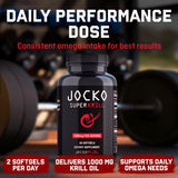 Jocko Fuel Super Krill Oil with a vanilla scent bottle