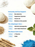 JooieeNu Magnesium Glycinate Drink Mix close-up of powder