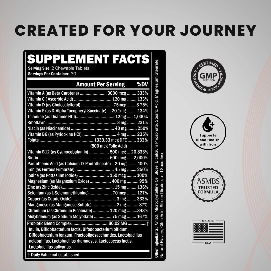Journey Bariatric Multivitamin ingredients list