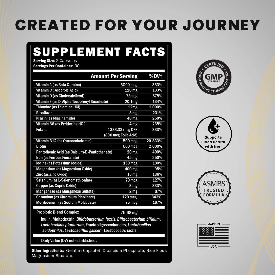 Journey Bariatric Vitamins Multivitamin with Probiotics packaging