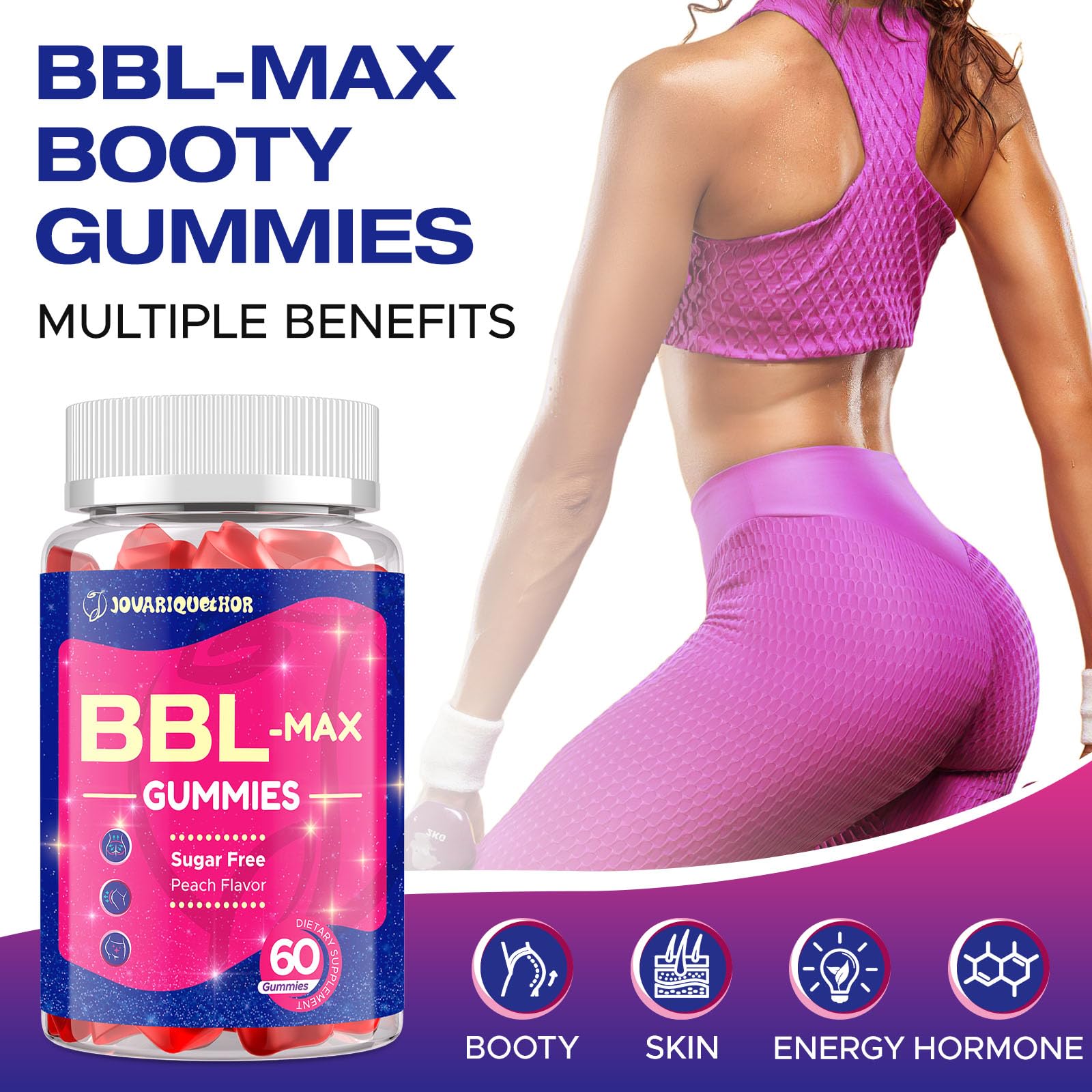 Jovariquethor BBL Gummies for Women gummies in a bowl