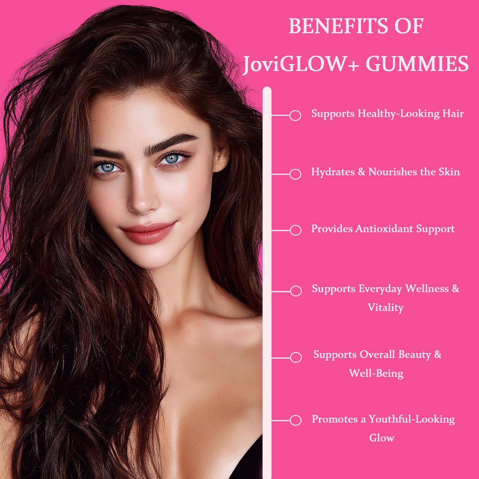 Jovi Glow Collagen Gummies in a bowl