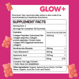 Jovi Glow Collagen Gummies with hyaluronic acid ingredients