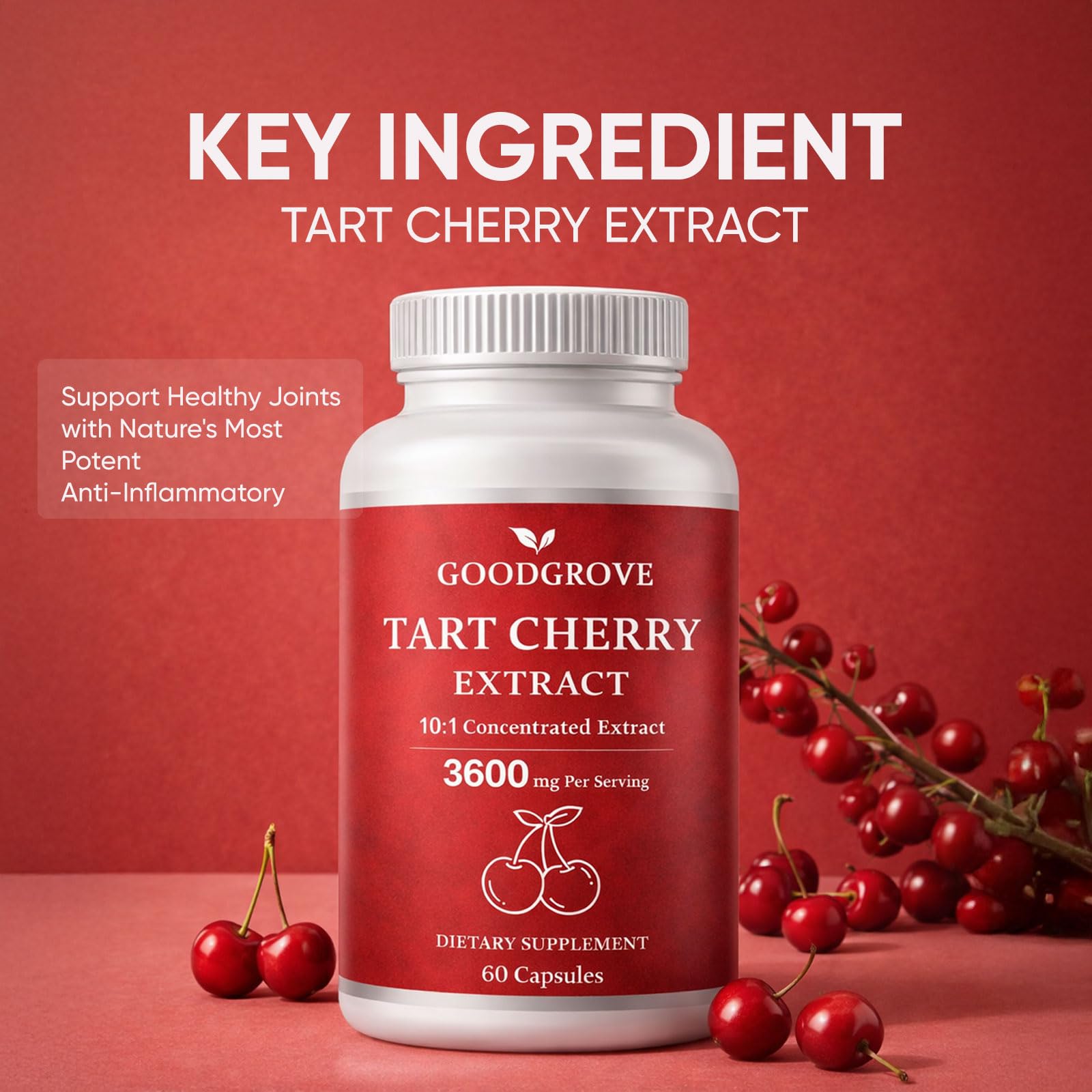 JOVI GLOW Tart Cherry Extract Capsules side view