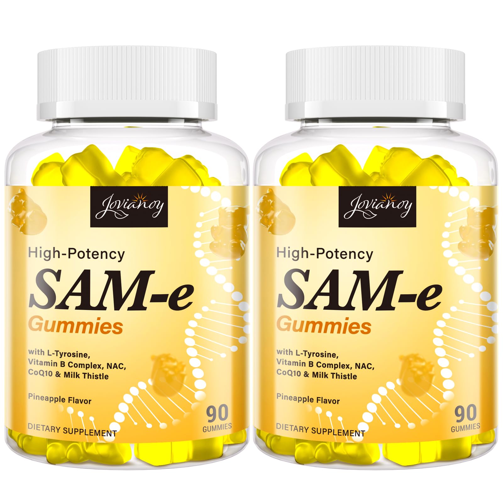 Jovianoy SAM-e Gummies bottle front view with 90 gummies