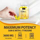 Jovianoy SAM-e Gummies side view with nutritional information