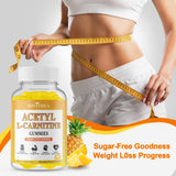 JOVITHEA Acetyl L-Carnitine Gummies back view with ingredients