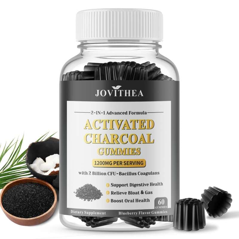 JOVITHEA Activated Charcoal Gummies bottle front view
