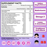 JOVITHEA Saffron Gummies bottle side view