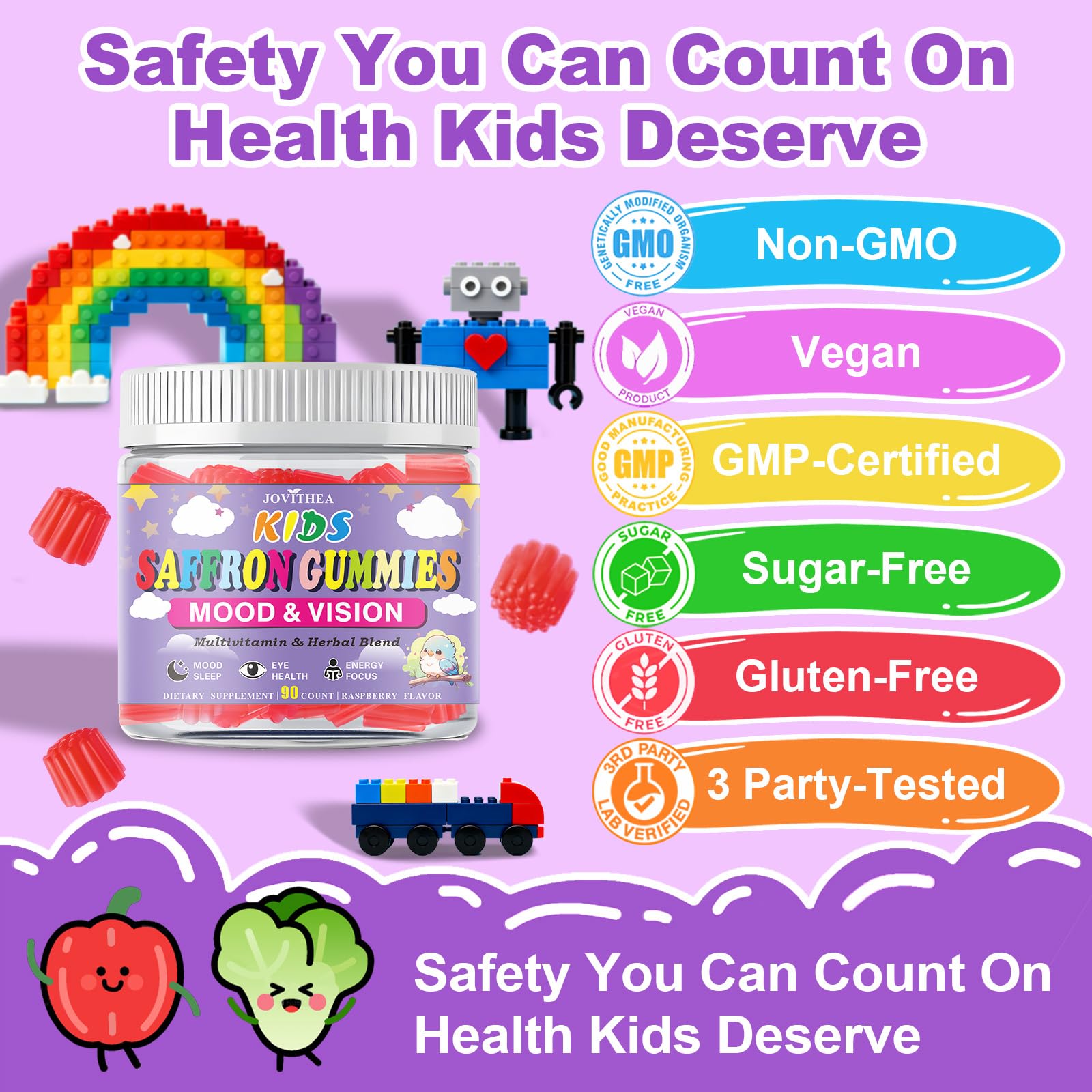 JOVITHEA Saffron Gummies nutritional information