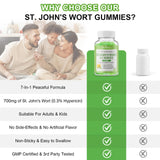 JOVITHEA St. John's Wort Gummies with a measuring spoon