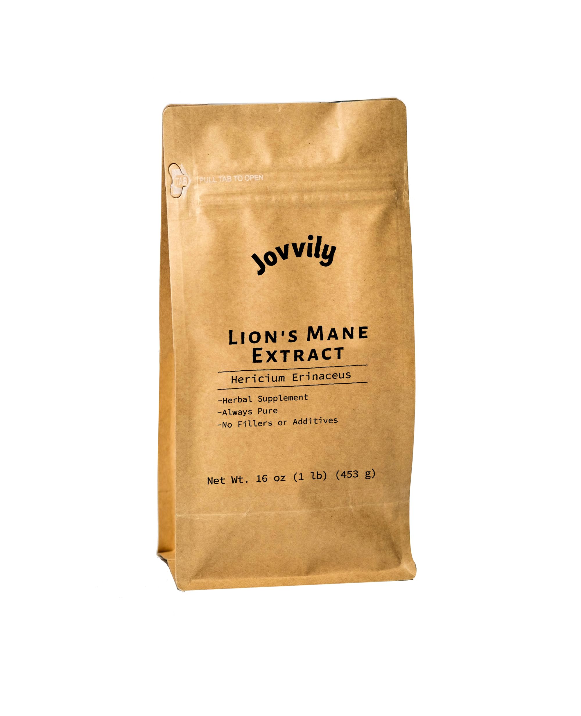Jovvily Lion's Mane Mushroom Extract 440g front view