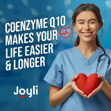 JOYLI Nutrition CoQ10 500mg Dual Strength 2 Pack Softgels bottle with softgels