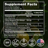 JOYLI Nutrition CoQ10 500mg Dual Strength 2 Pack Softgels side view