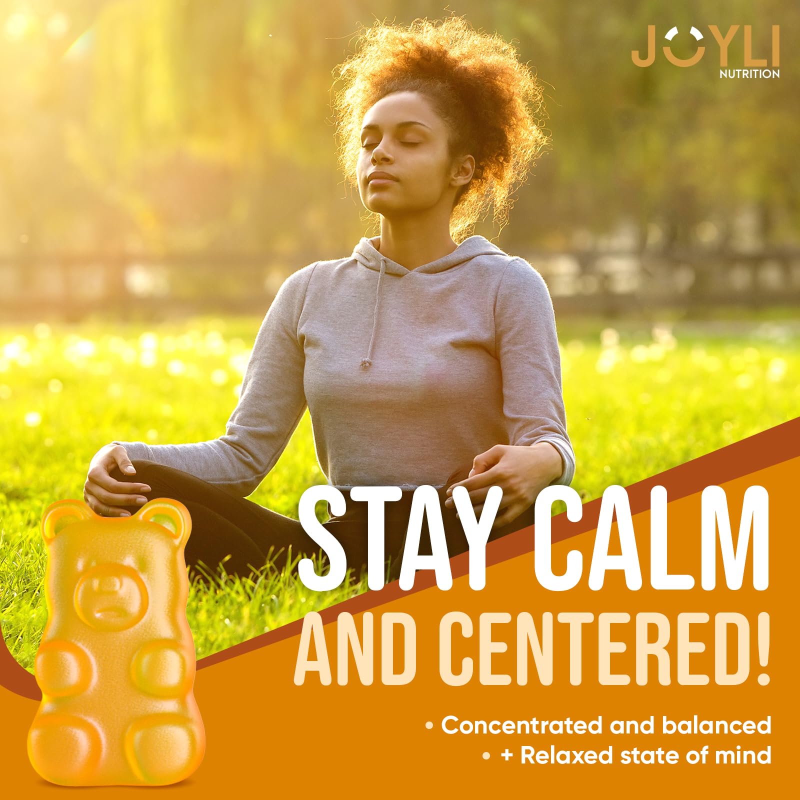 JOYLI Nutrition L Tyrosine Gummies in a hand
