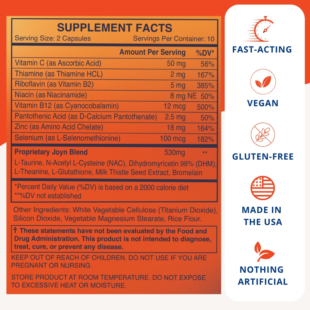 JOYN Milk Thistle Supplement ingredients list on packaging