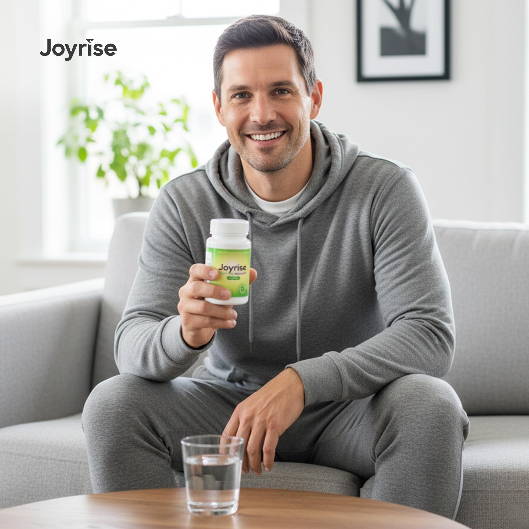 Joyrise Morning use Formula Capsules in a travel bag