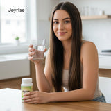 Joyrise Morning use Formula Capsules with a glass of water