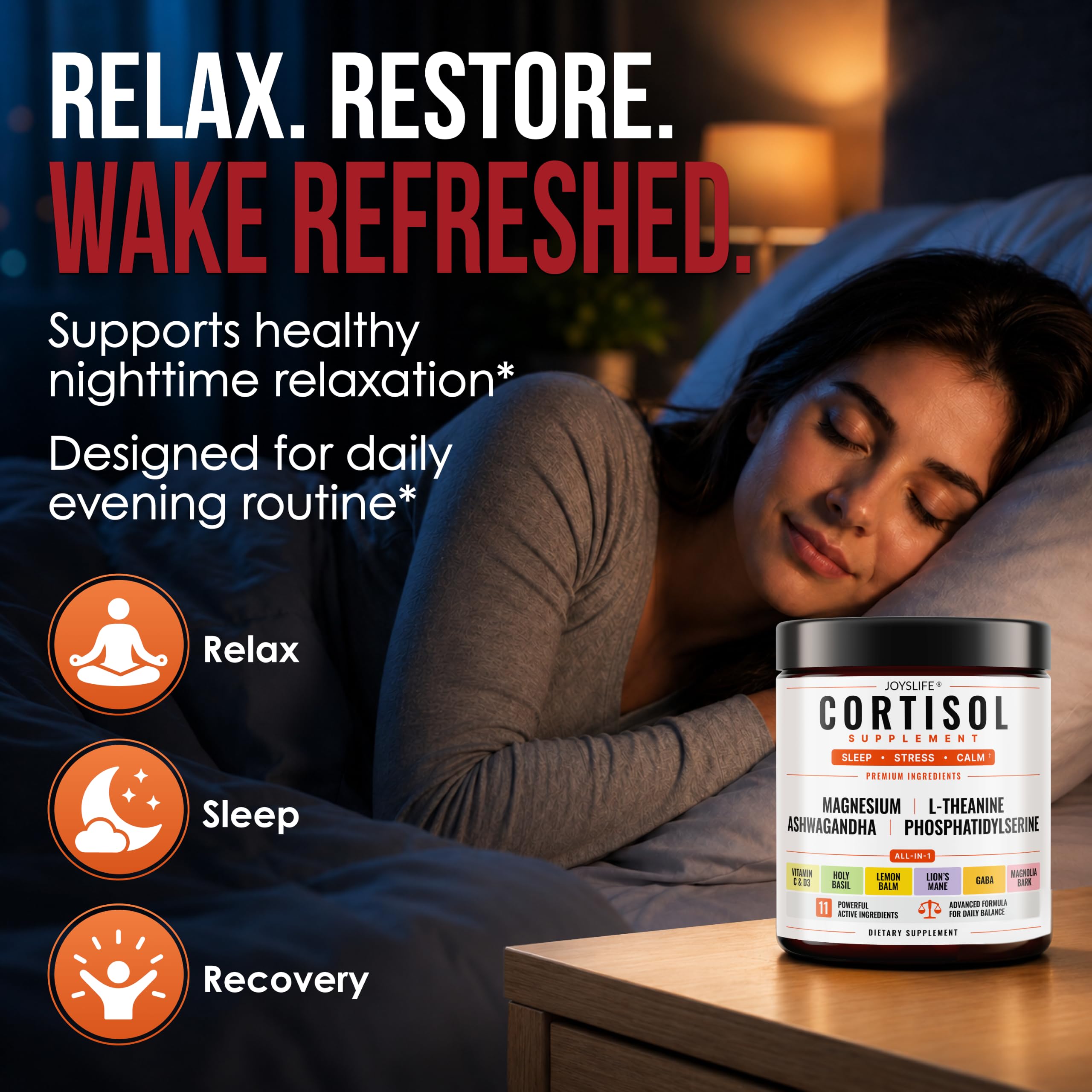 JoysLife Cortisol Supplement nutritional information