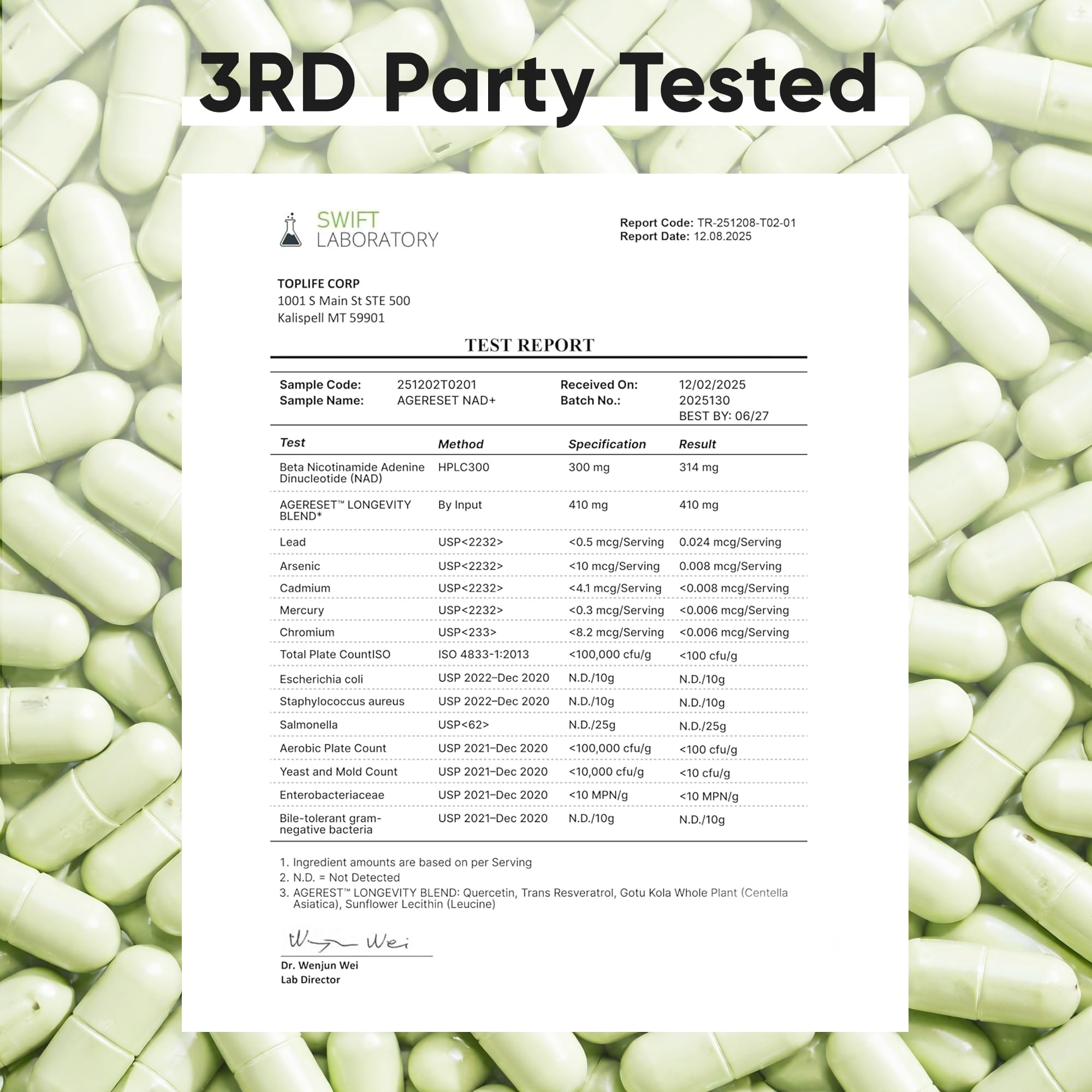 JoysLife Resveratrol Supplement packaging details