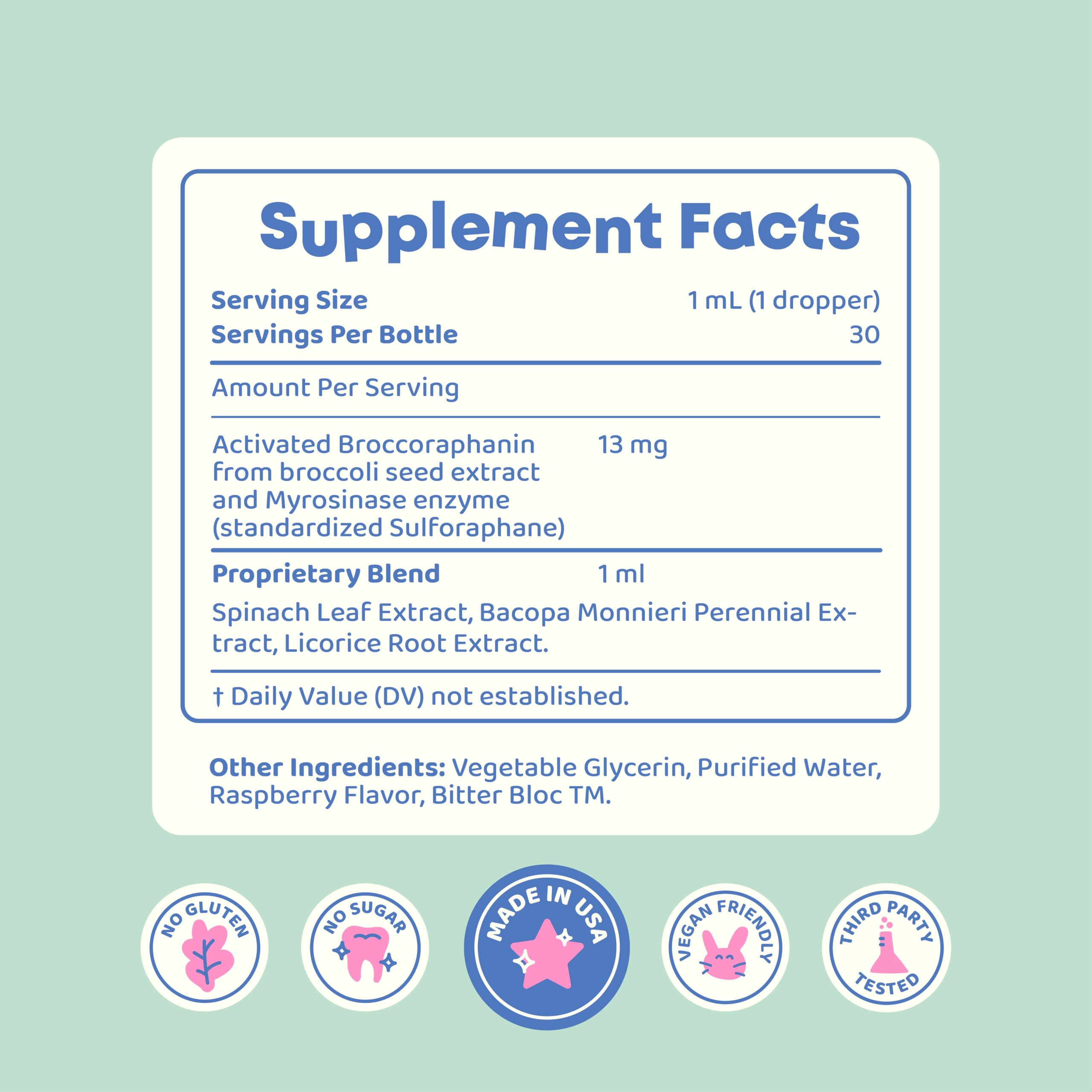 JoySpring Bacopa Monnieri Supplement with organic broccoli sprouts