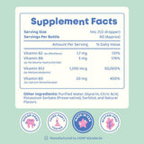 JoySpring Burst B12 kids vitamin B complex liquid supplement packaging