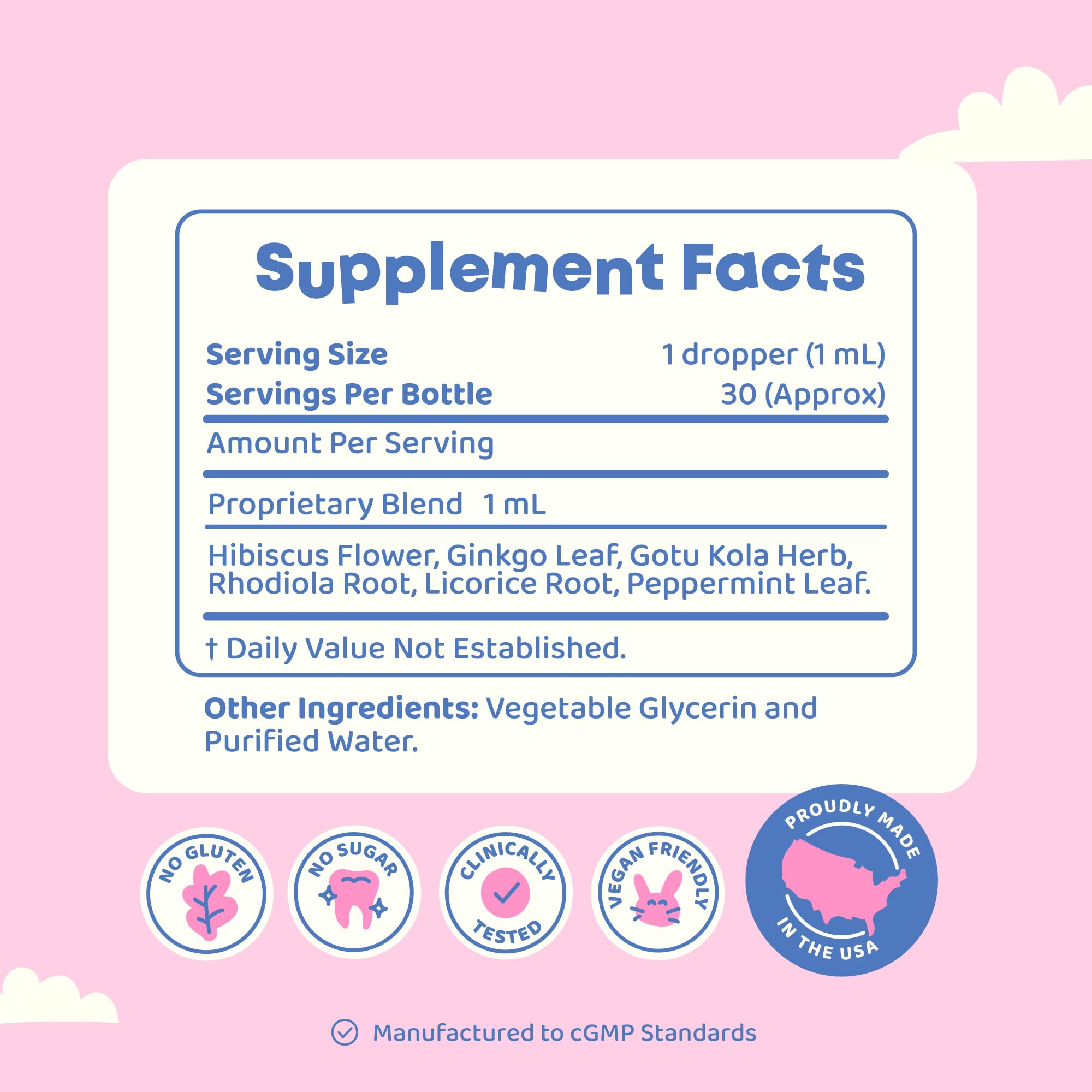 JoySpring Genius Drops Ginkgo Biloba liquid supplement packaging