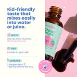 JoySpring Kids Chlorophyll Drops 18g on a kitchen counter