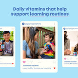 JoySpring Kids Liquid B-Complex Vitamin back view with nutritional information