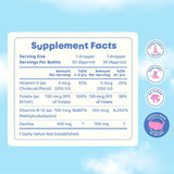 JoySpring Kids' Methylated B Vitamins + Zeolite ingredients list
