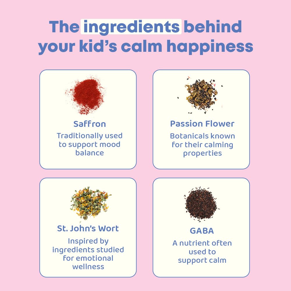 JoySpring Mood Munchies saffron gummies close-up