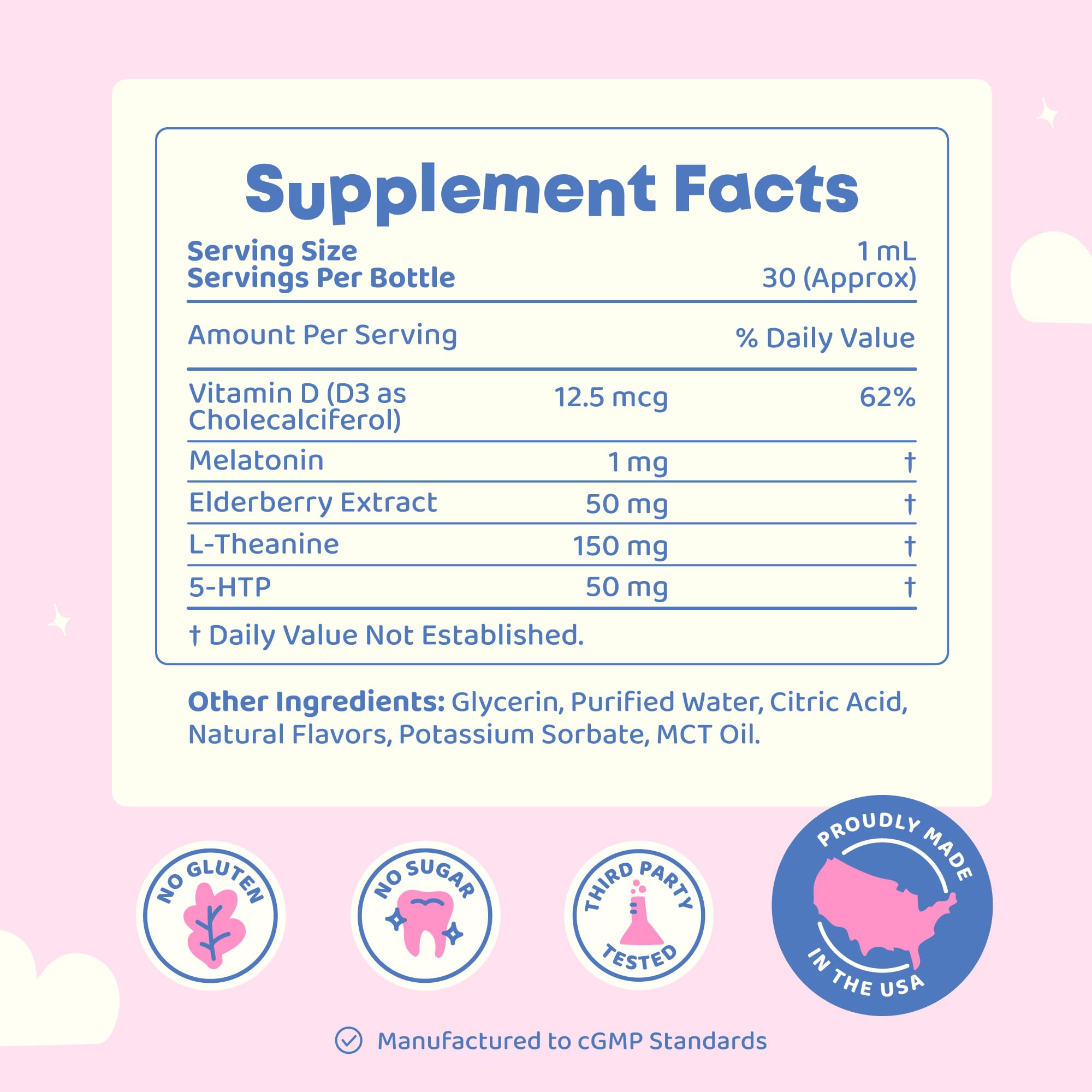 JoySpring SleepBerry Kids Melatonin 1MG with a child's toy