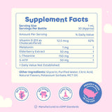 JoySpring SleepBerry Kids Melatonin 1MG with a child's toy
