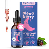 JoySpring SleepBerry Kids Melatonin Liquid 1 fl oz bottle front view