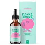 JoySpring Vitamin D3 & K2 Drops for Kids 2 fl oz front view