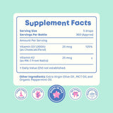 JoySpring Vitamin D3 & K2 Drops for Kids 2 fl oz with juice