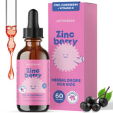 JoySpring ZincBerry Kids Zinc Supplement 2 fl oz front view