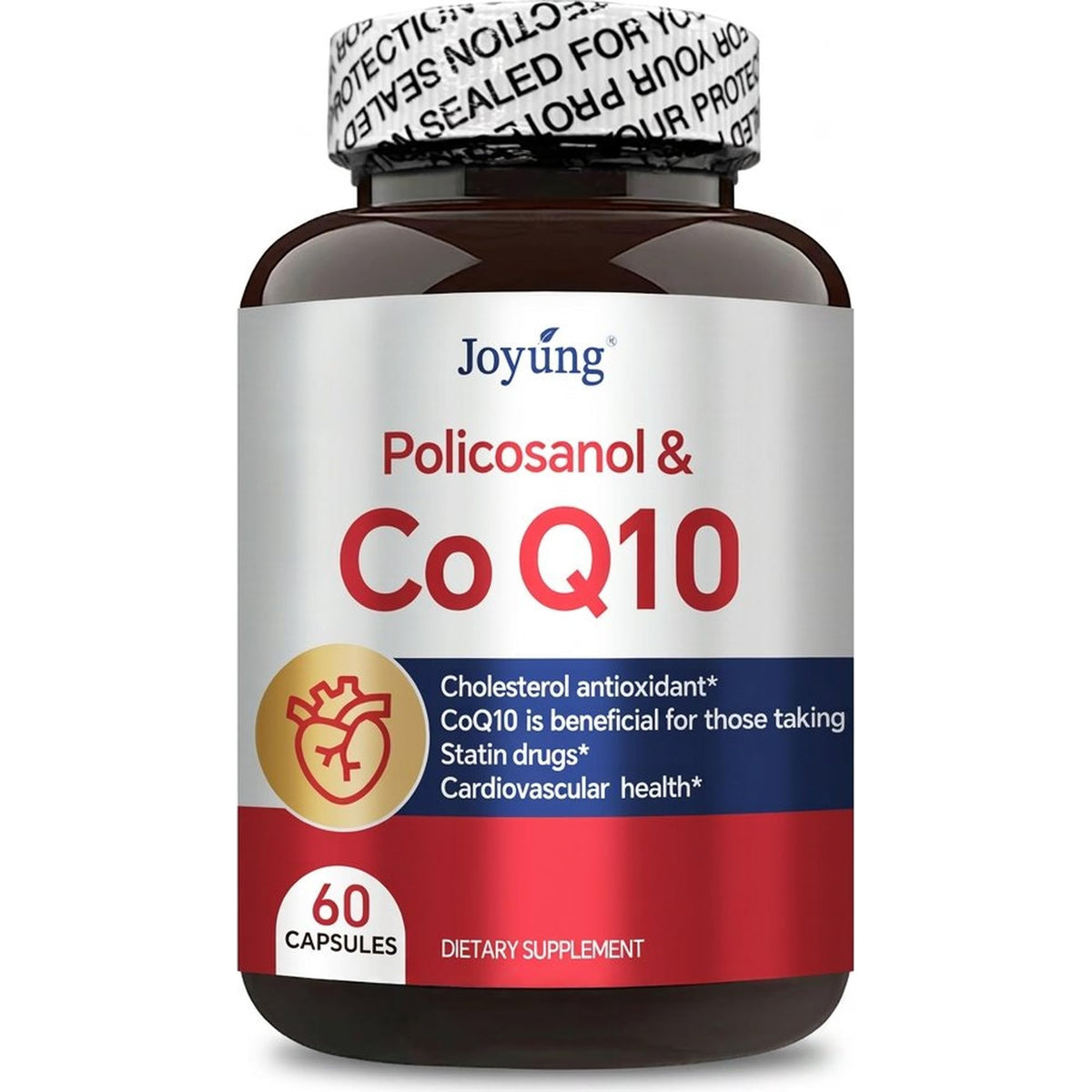 Joyung CoQ10 Supplement 60 capsules front view