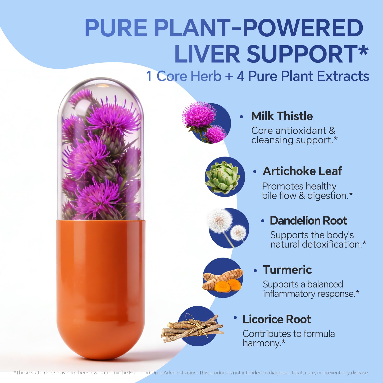 Joyung Milk Thistle Supplement 540mg back view with ingredient list
