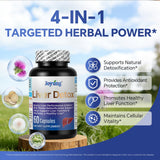Joyung Milk Thistle Supplement 540mg capsules on a wooden table