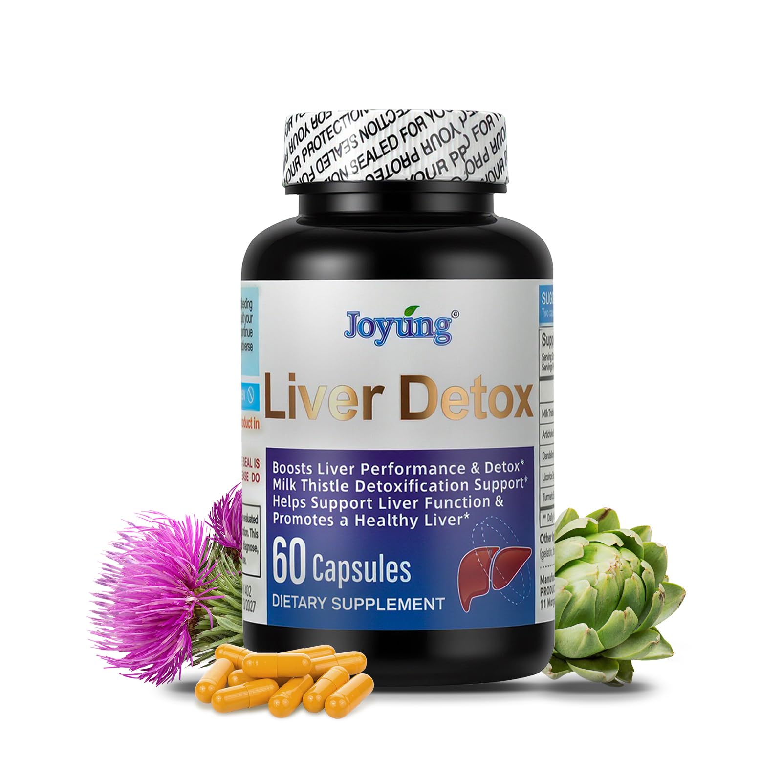 Joyung Milk Thistle Supplement 540mg front view with packaging