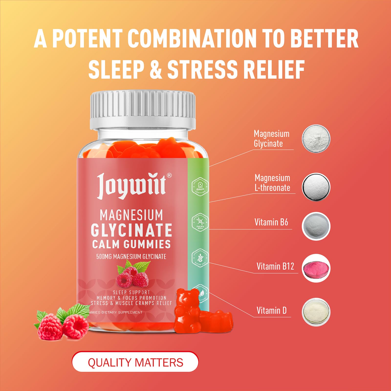 Joywiit Magnesium Glycinate Gummies nutritional information
