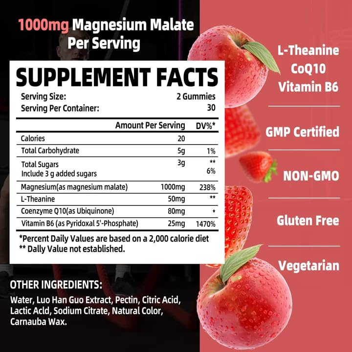 Joywiit Magnesium Malate Gummies close-up of gummies