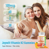 Joywiit Vitamin K2 Gummies in a glass jar