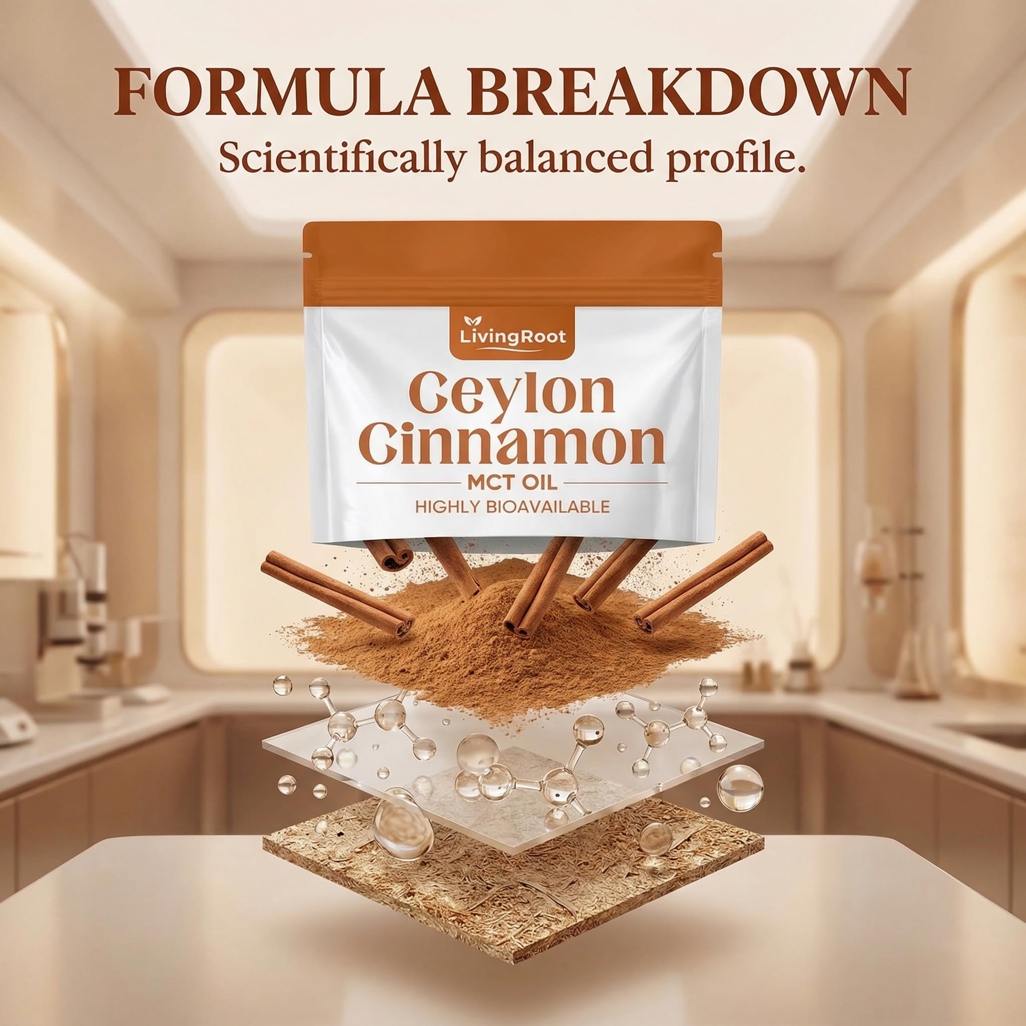Jqewlg Ceylon Cinnamon Powder in coffee