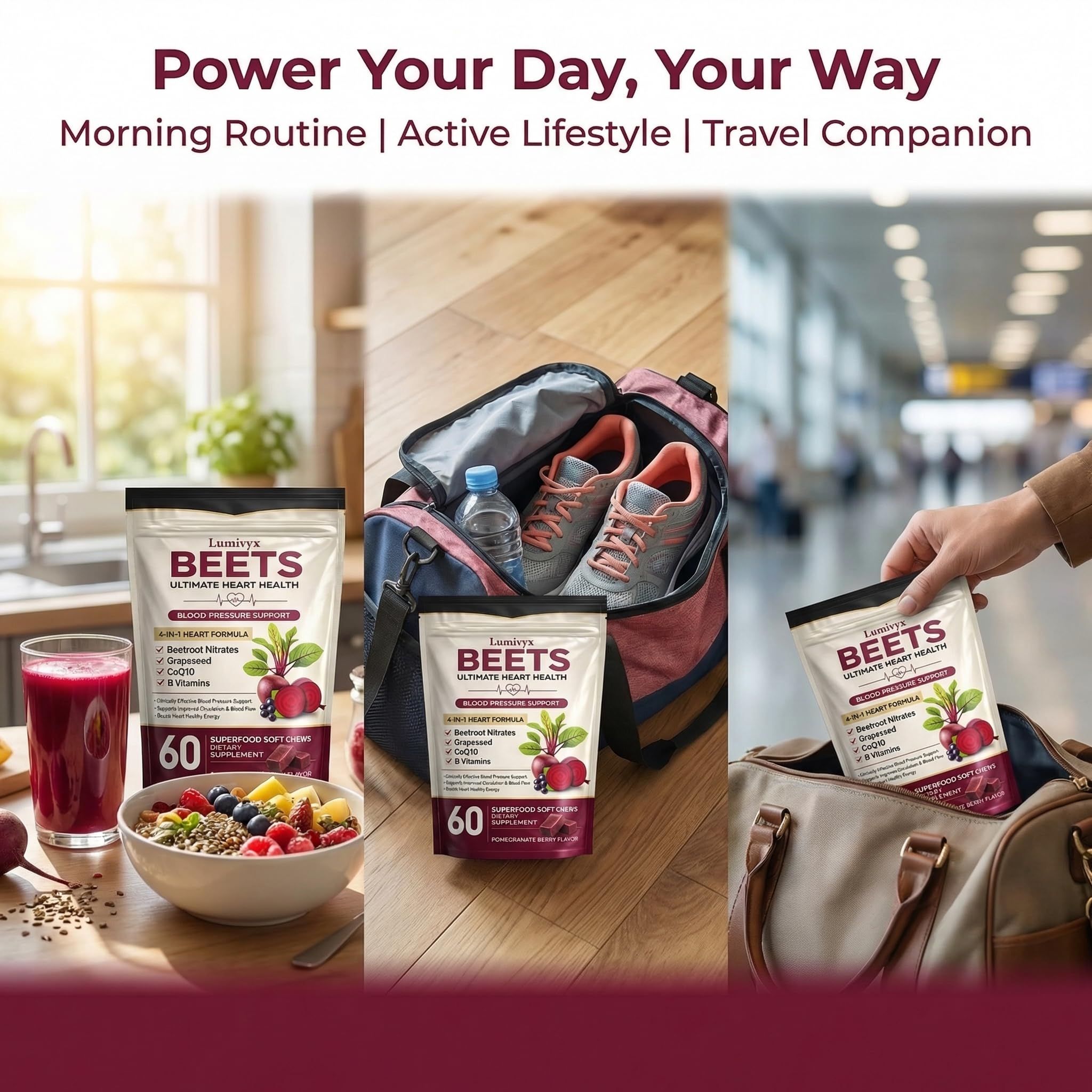Jqewlg Lumivyx Beetroot Wellness Chews nutritional information