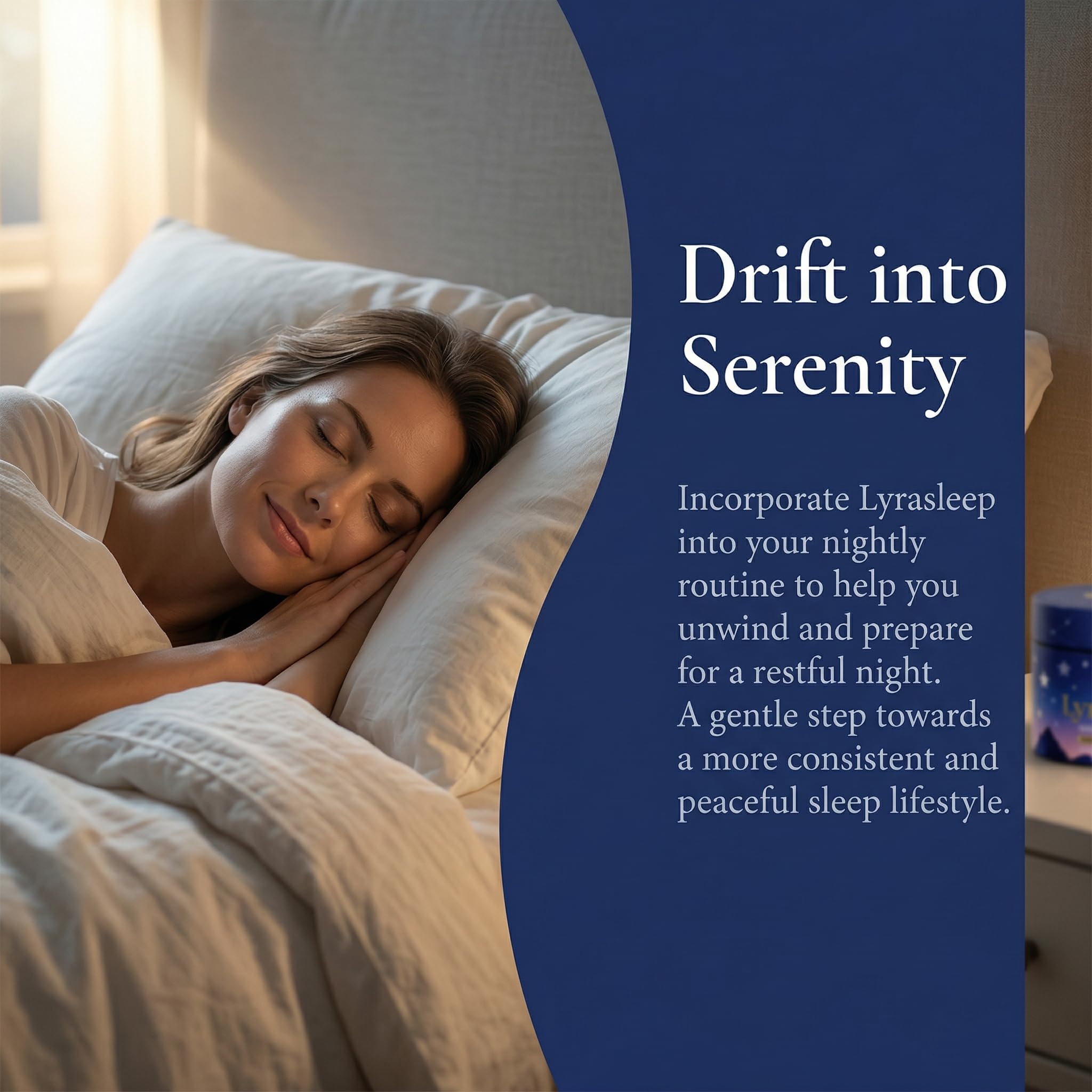 Jqewlg Lyrasleep Nighttime daily wellness Gummies in a travel bag