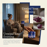 Jqewlg Lyrasleep Nighttime daily wellness Gummies with a glass of water